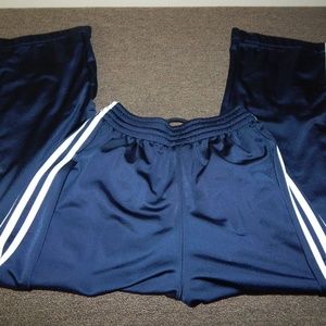 Adidas Womens 3 Stripe Warmup Pant Polyester SMALL